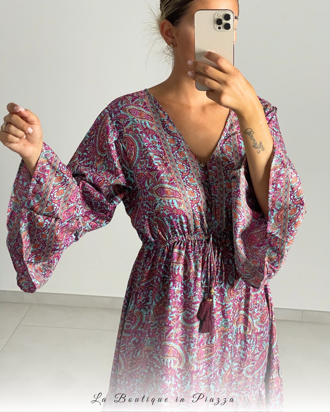 Abito antica sartoria fucsia