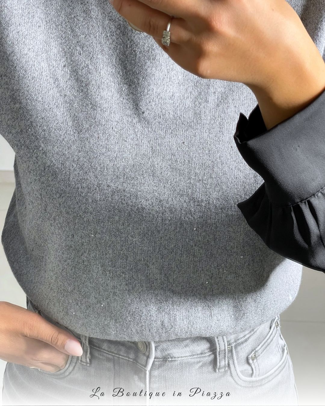 Gilet con glitter