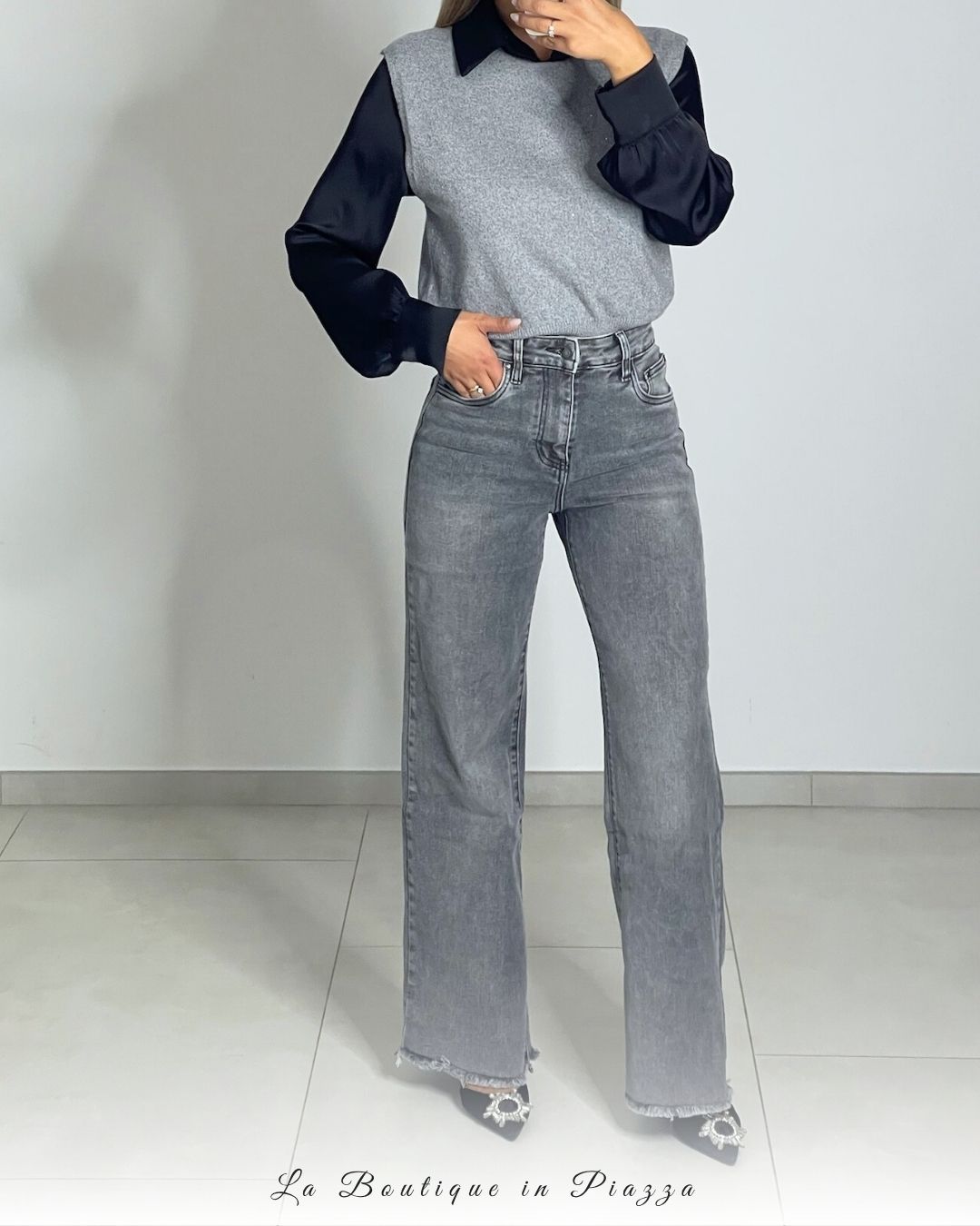 Gilet con glitter