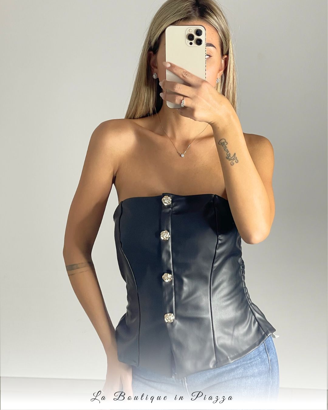 Corpetto Rock in ecopelle