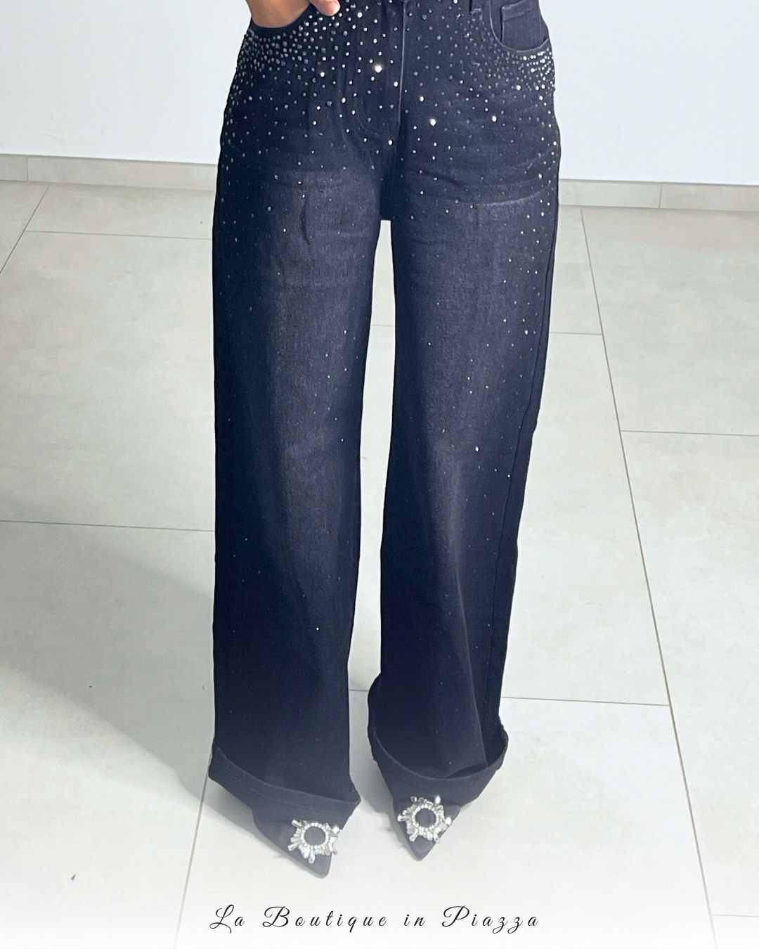 Jeans Palazzo Beauty Star Grigio