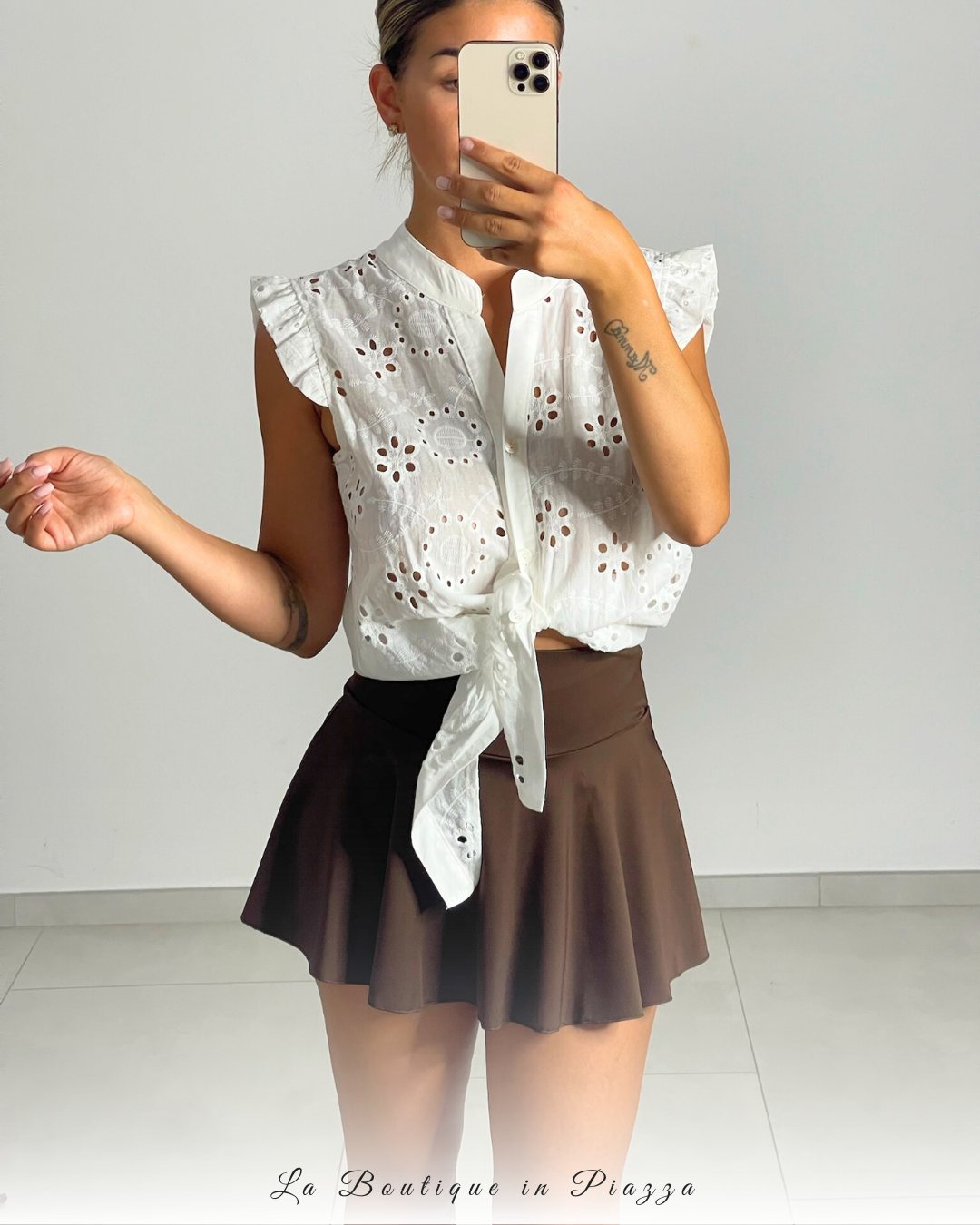 Gonna pantaloncino bijoux