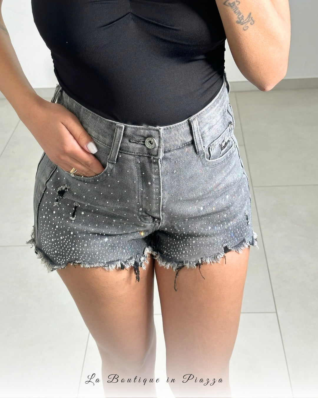 Pantaloncino Grigio Star