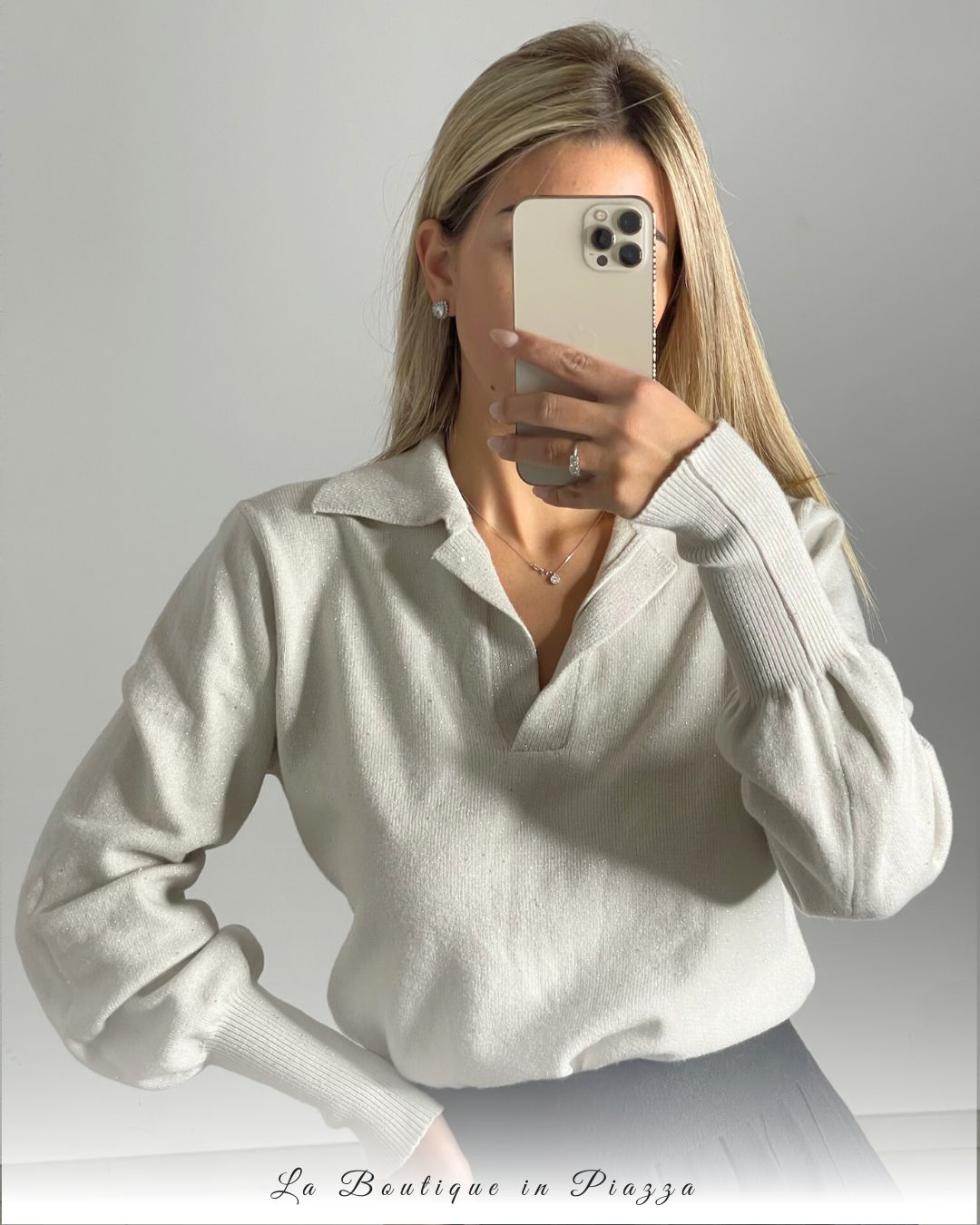 Maglia Polo Brillantinata