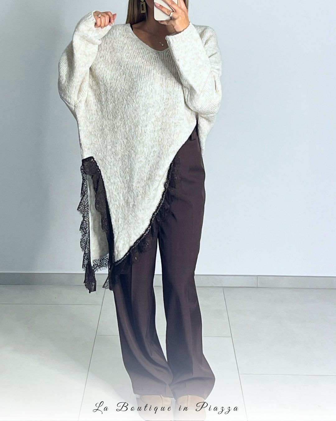 Maxi maglione Dream Pizzo