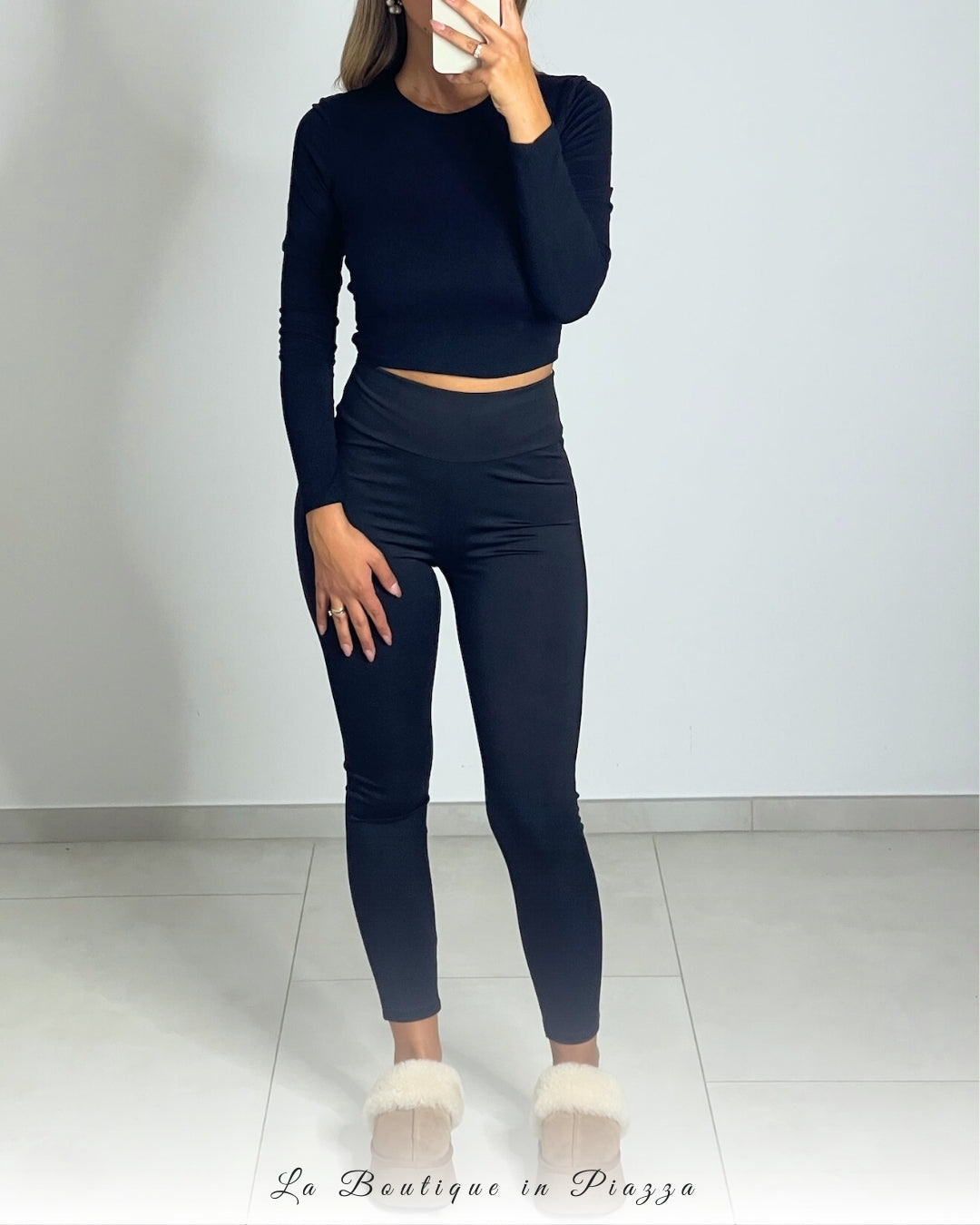Maglia crop basic