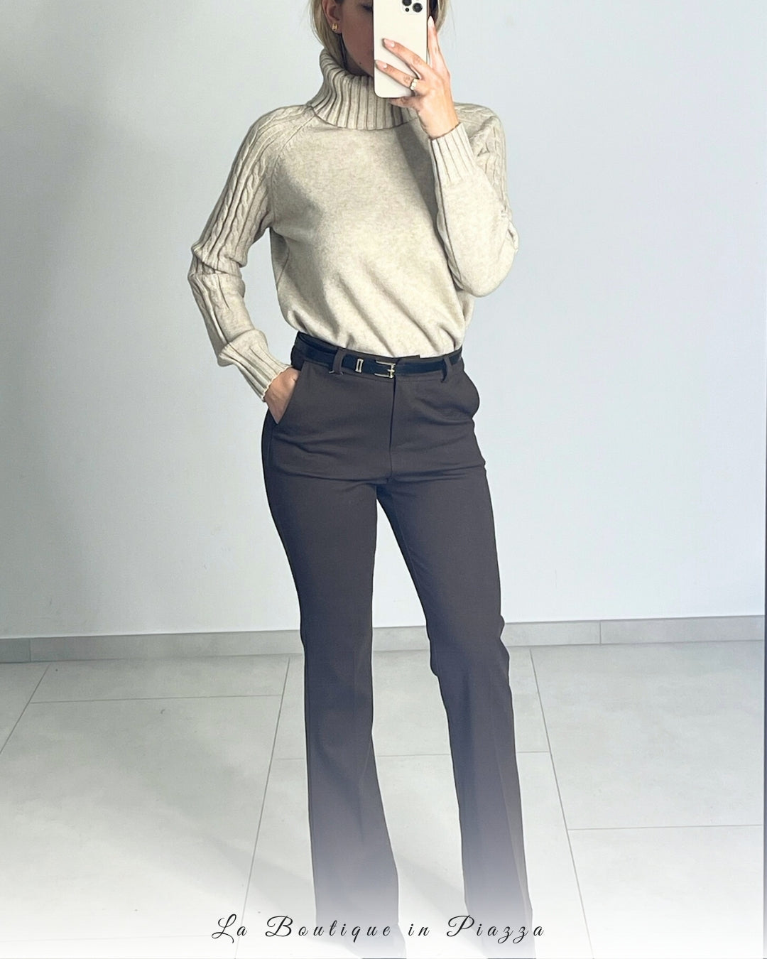 Pantalone punto Milano zampetta