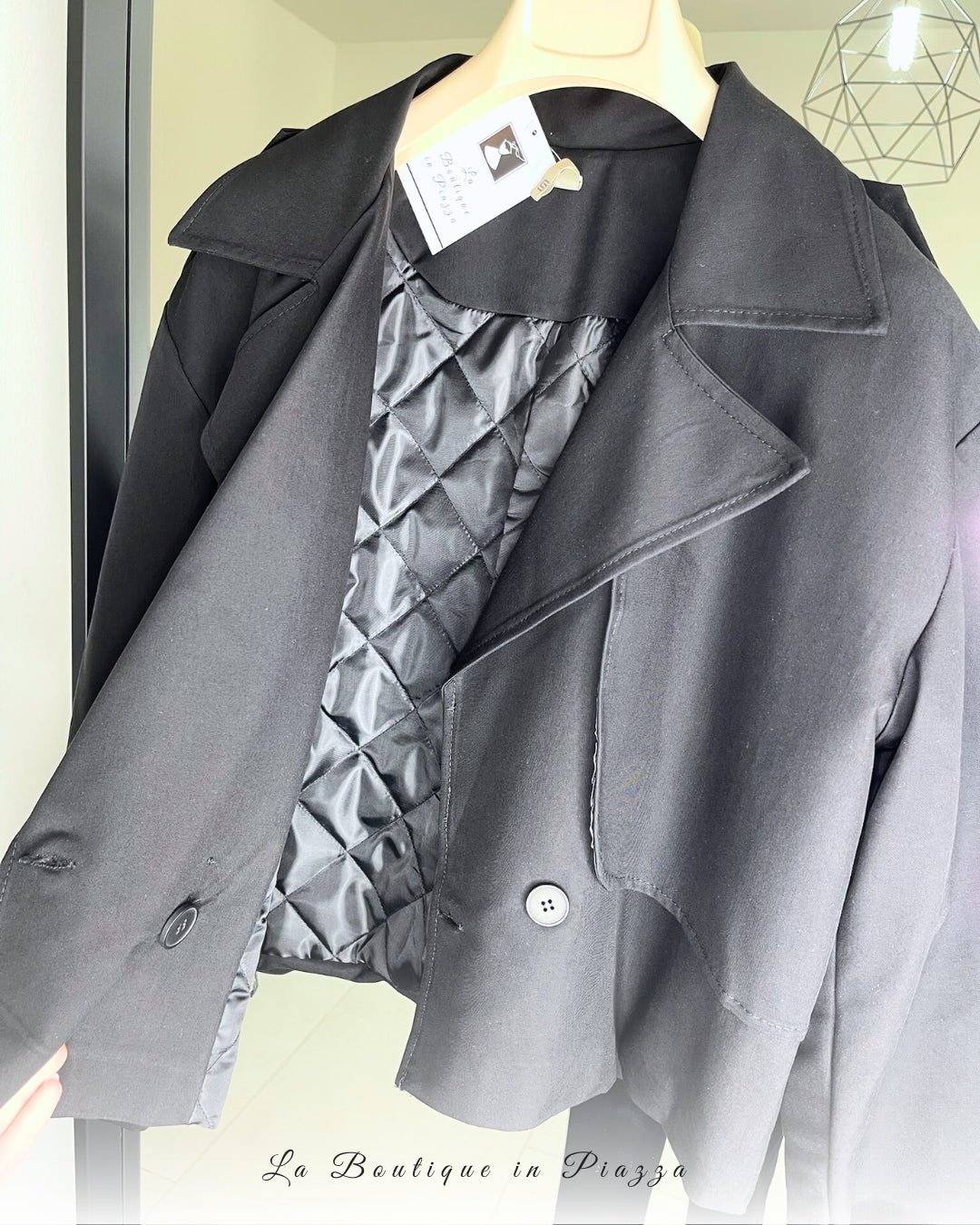 Giacca Trench Trapuntata