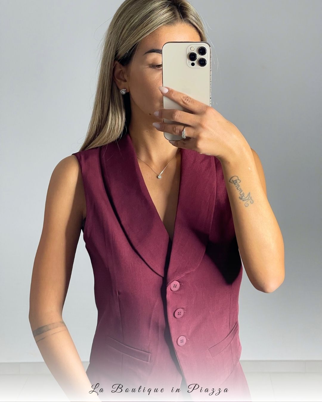Gilet con colletto