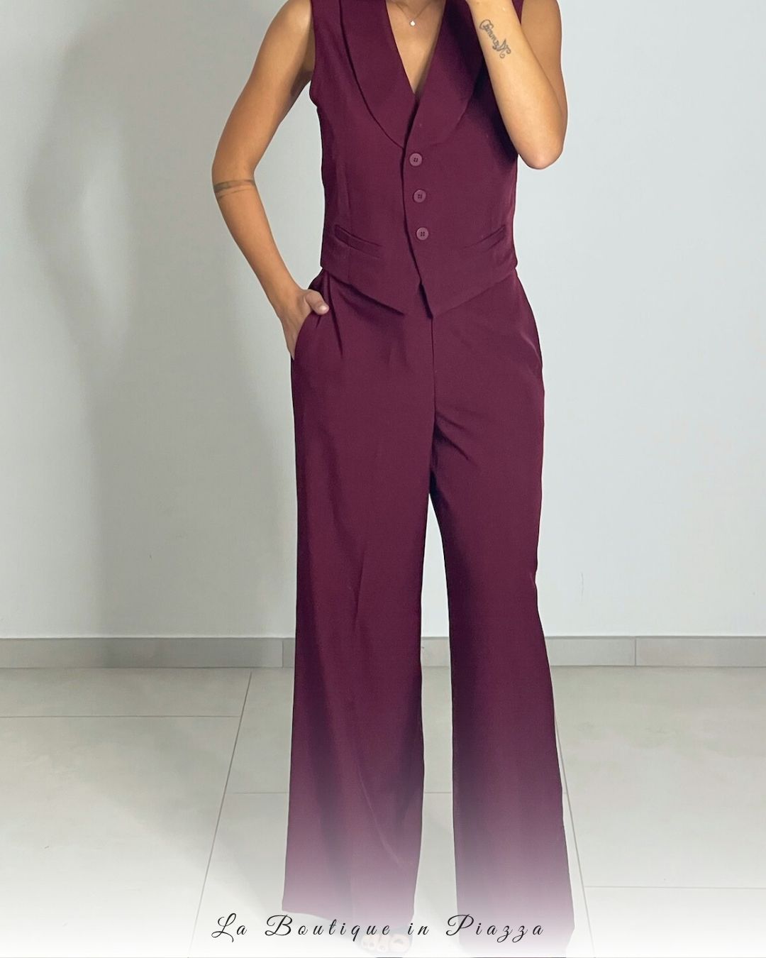 Gilet con colletto