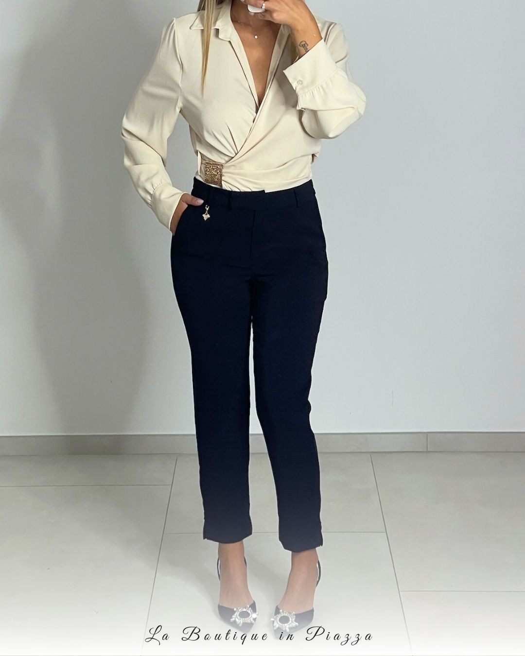 Pantalone elegante a sigaretta