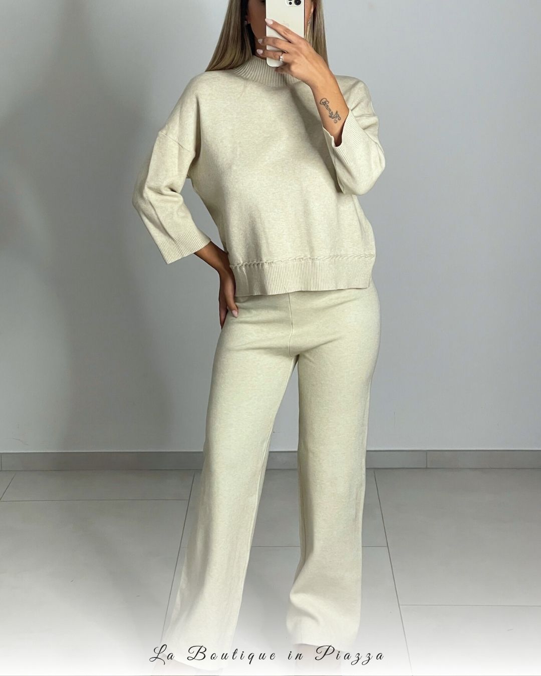 Pantalone in lanetta basic