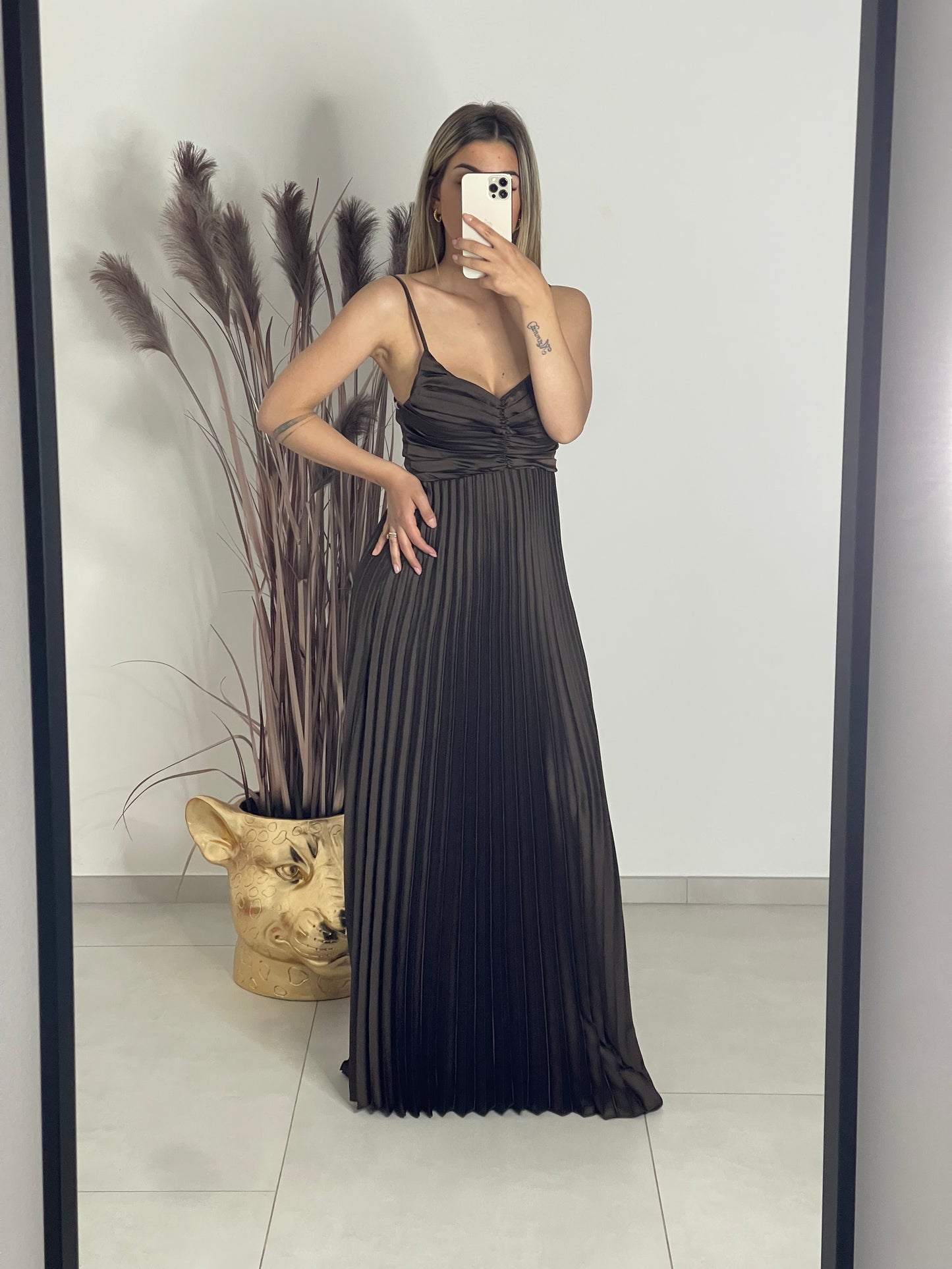 Vestito lungo fiocco