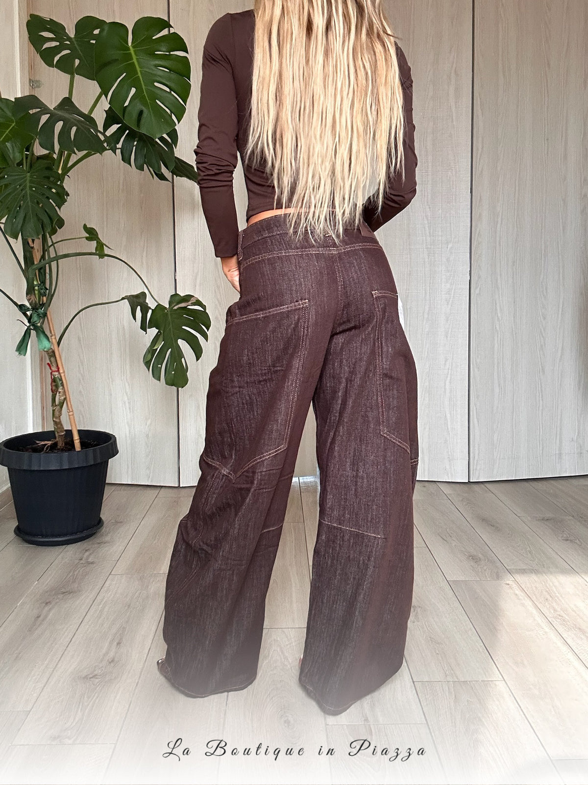 Jeans Balloon Marrone
