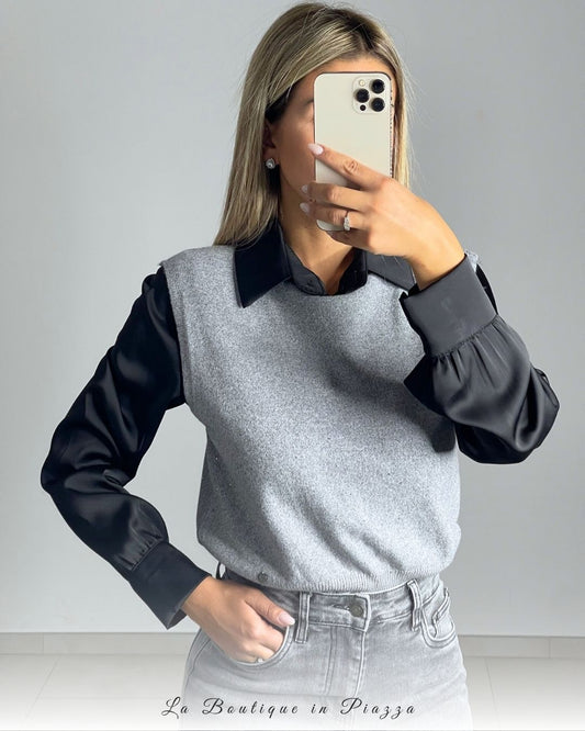Gilet con glitter