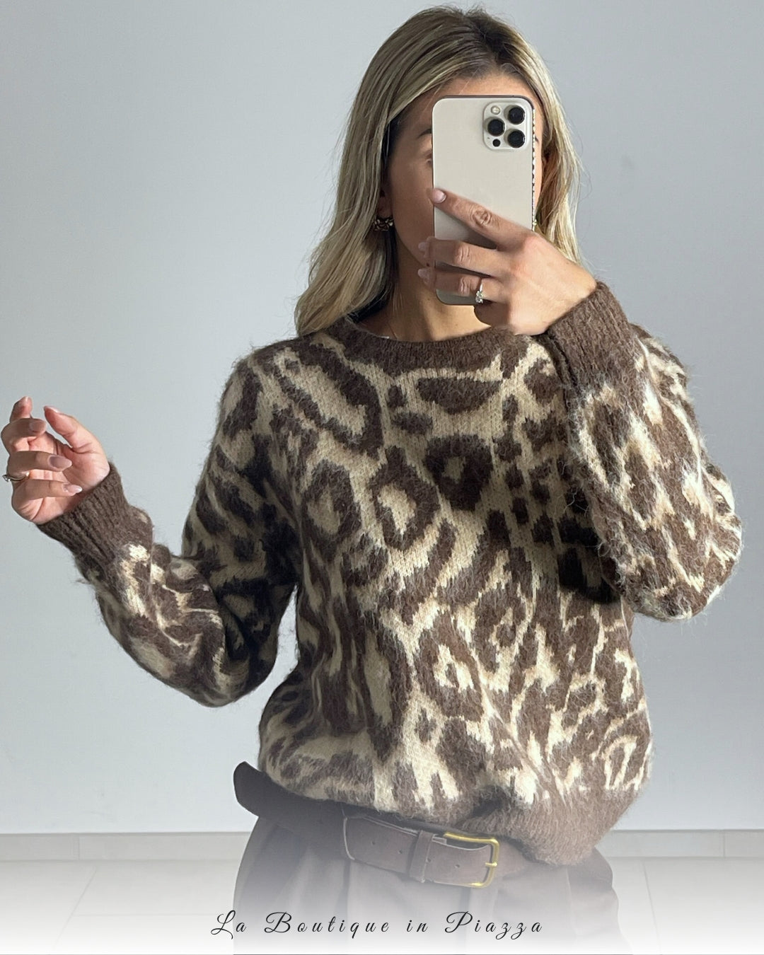 Maglioncino leopardo