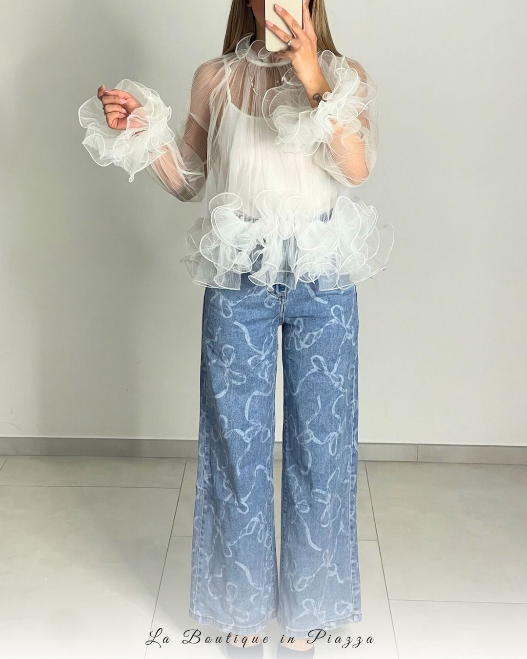 Jeans fiocco di neve