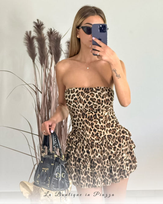 Vestito leopardo