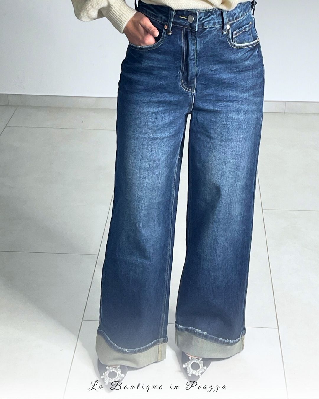 Jeans Palazzo denim Italy