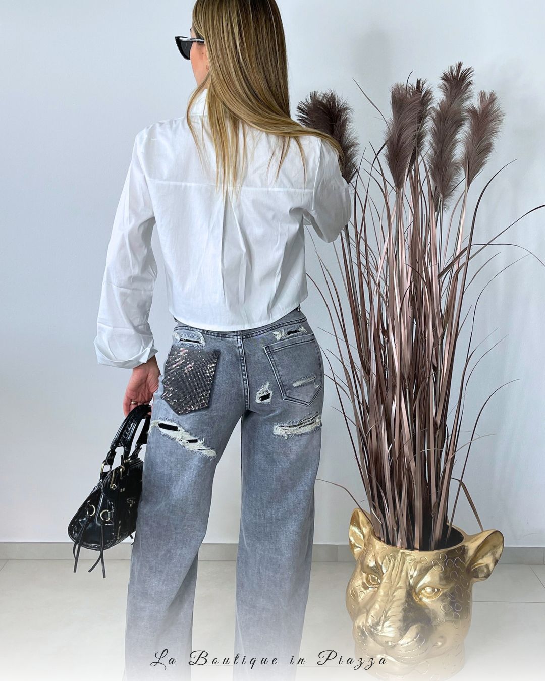 Camicia Drop Diamante