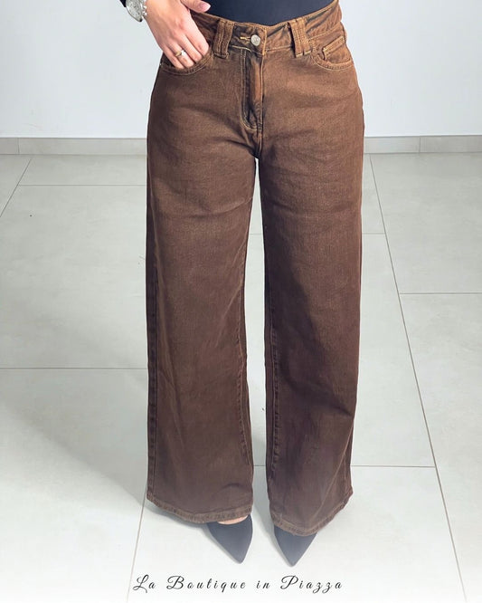 Jeans ruggine palazzo