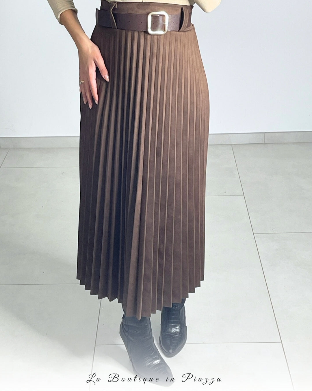 Gonna plissé invernale