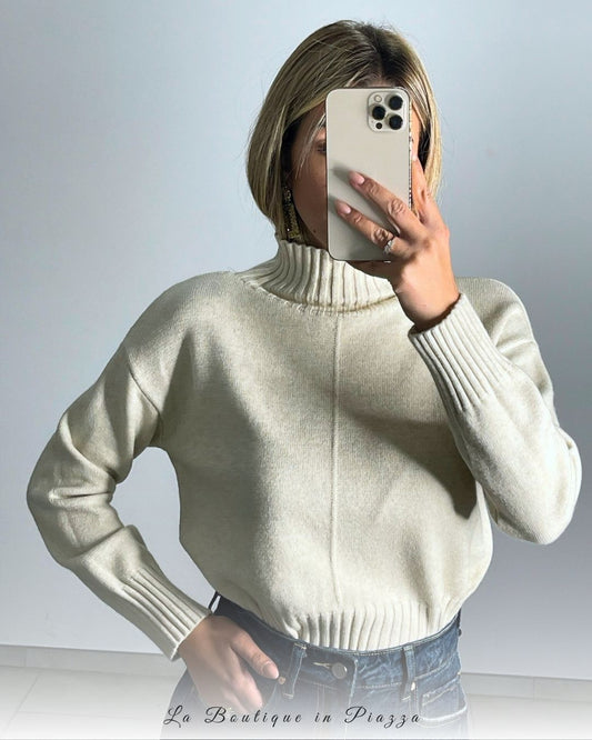 Maglia lupetto relax fit