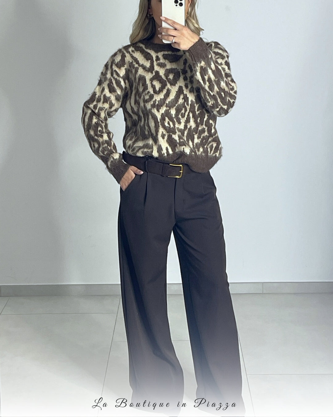 Maglioncino leopardo