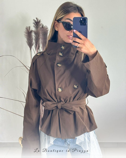 Trench mini in cotone