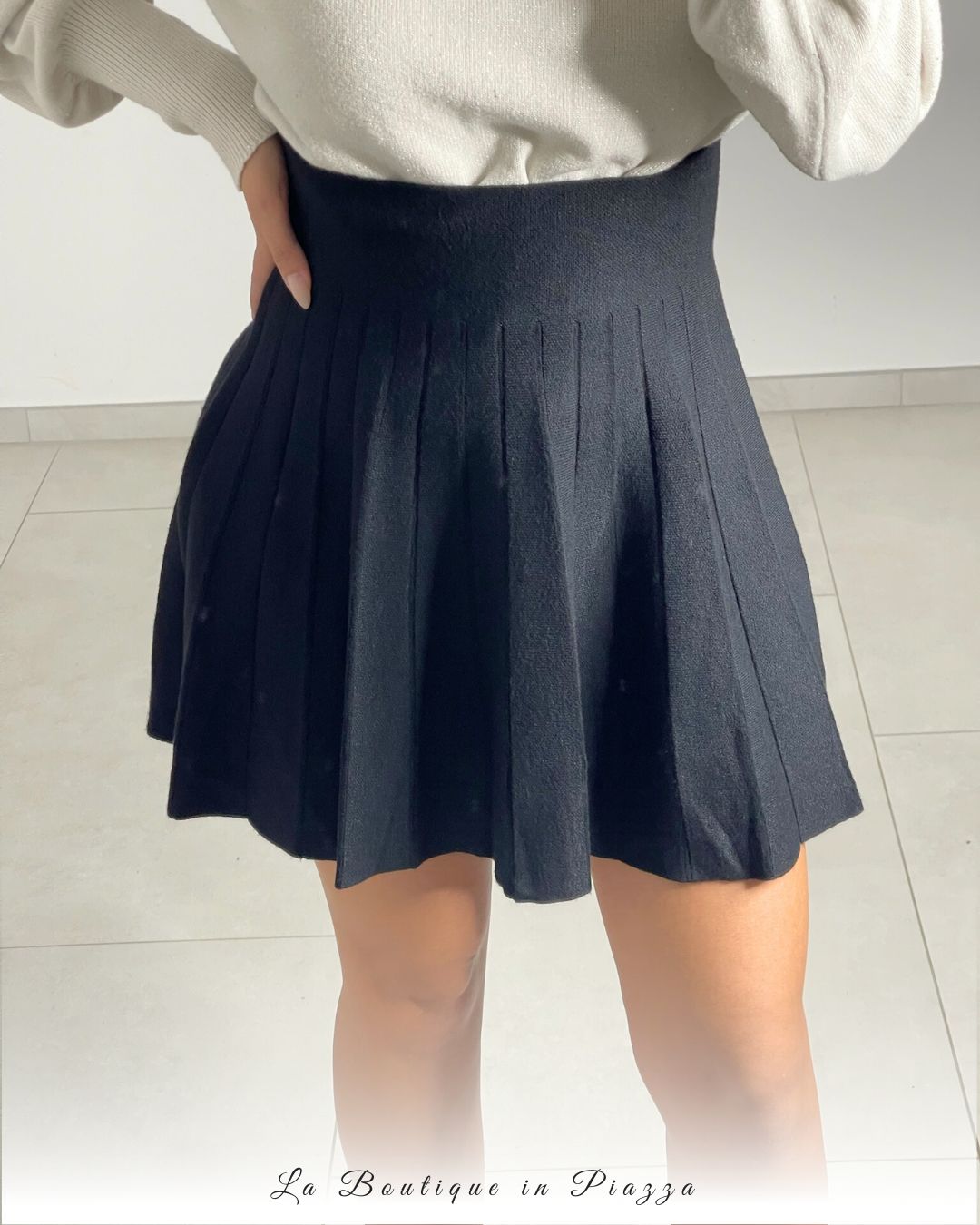 Gonna Lanetta a pieghe