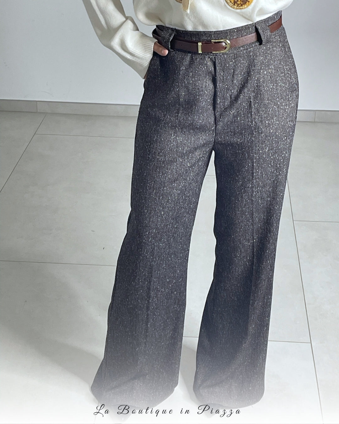 Pantaloni Chic spiga di sale
