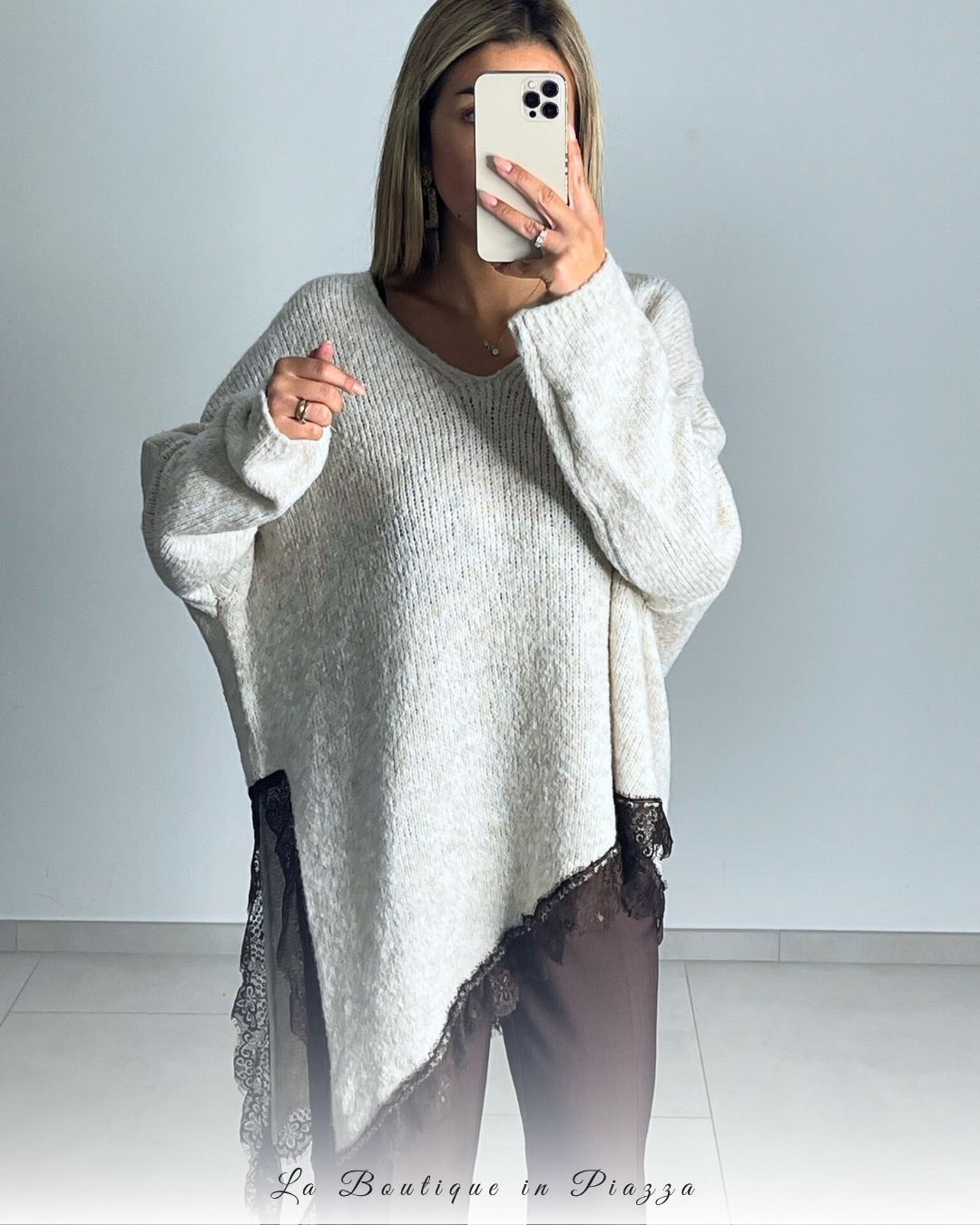 Maxi maglione Dream Pizzo