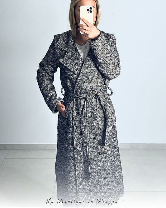 Cappotto Lana Spigato