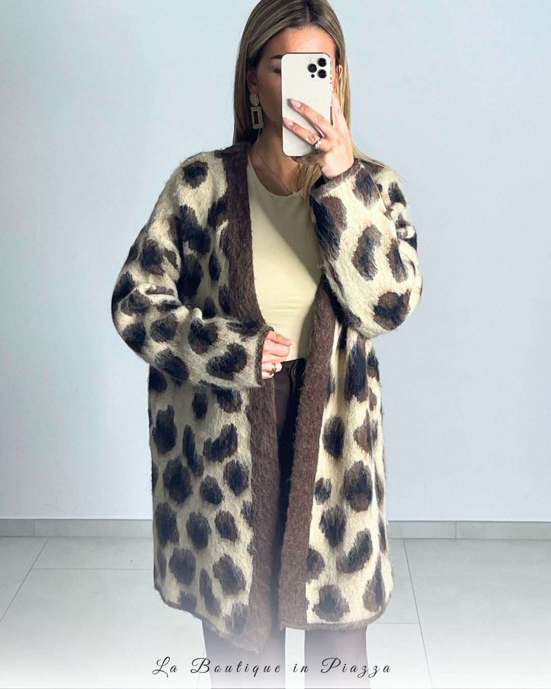 Cardigan Lana-maculato