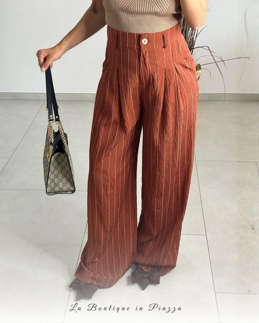 Pantalone gessato Modal