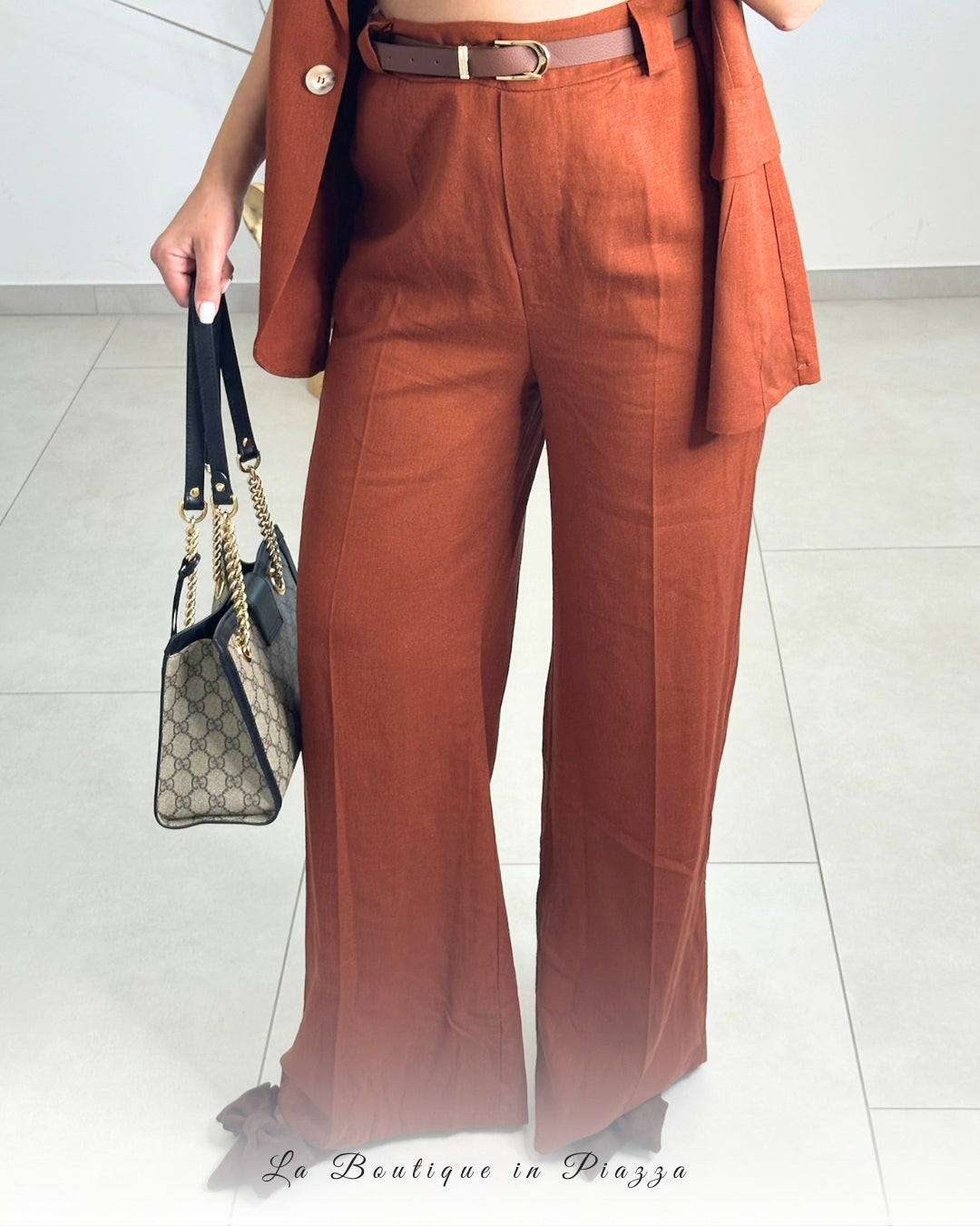 Pantalone Lino Palazzo