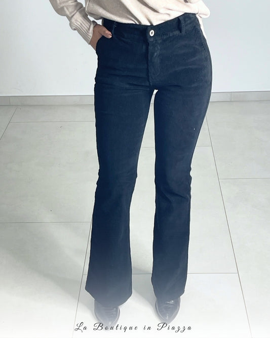 Pantalone velluto zampetta