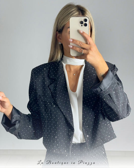 Giacca crop glam