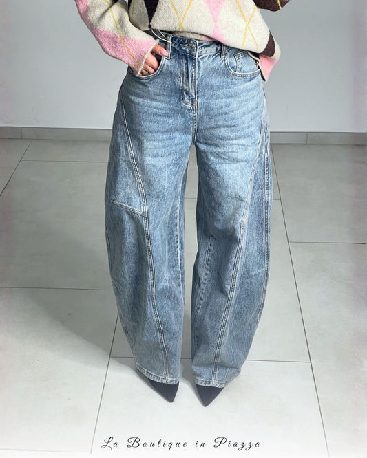 Pantalone baggy couture