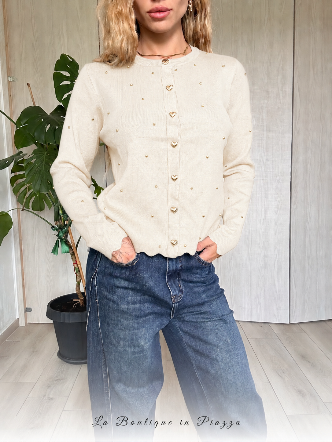 Cardigan cuoricini