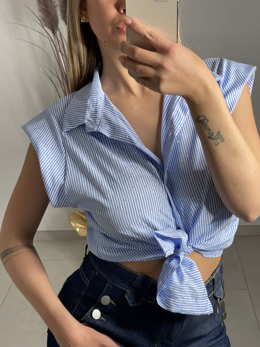 Camicia Cotone Gessata