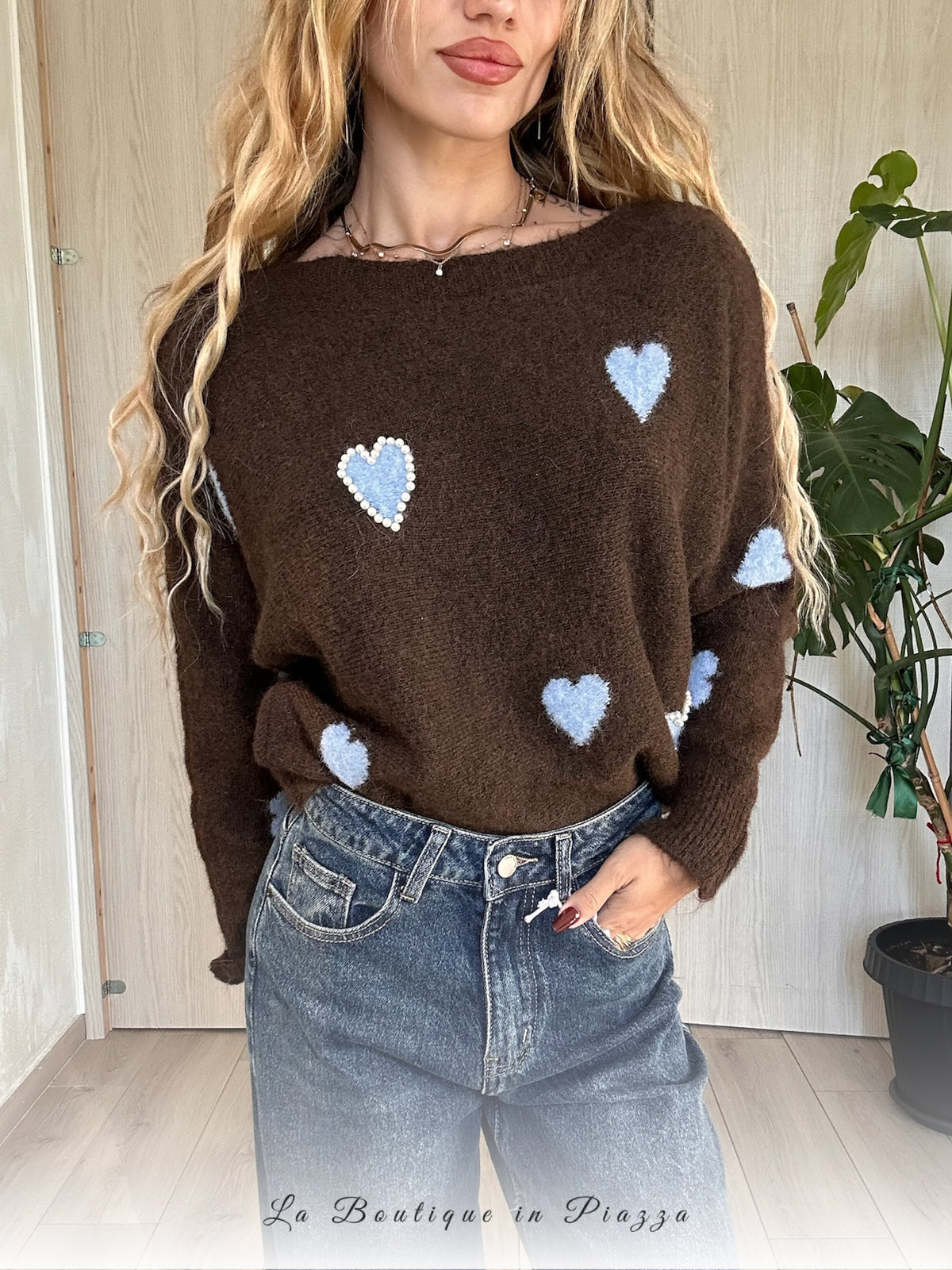 Maglione cuoricini