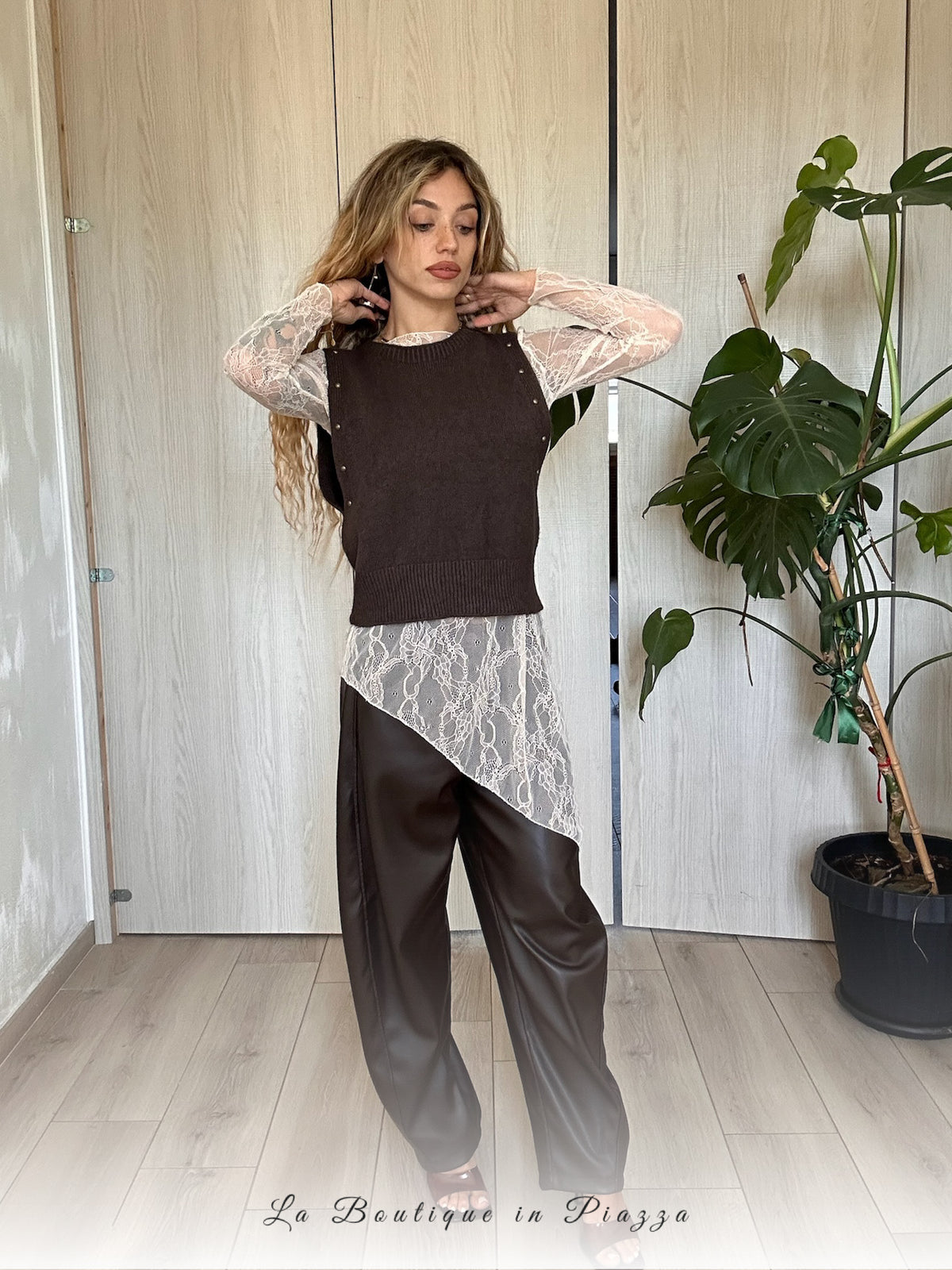 Maglia basic pizzo