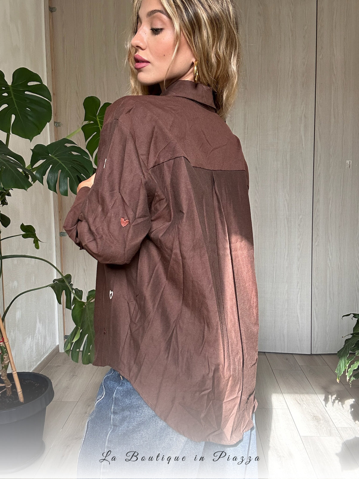 Camicia Cotone Cuoricino