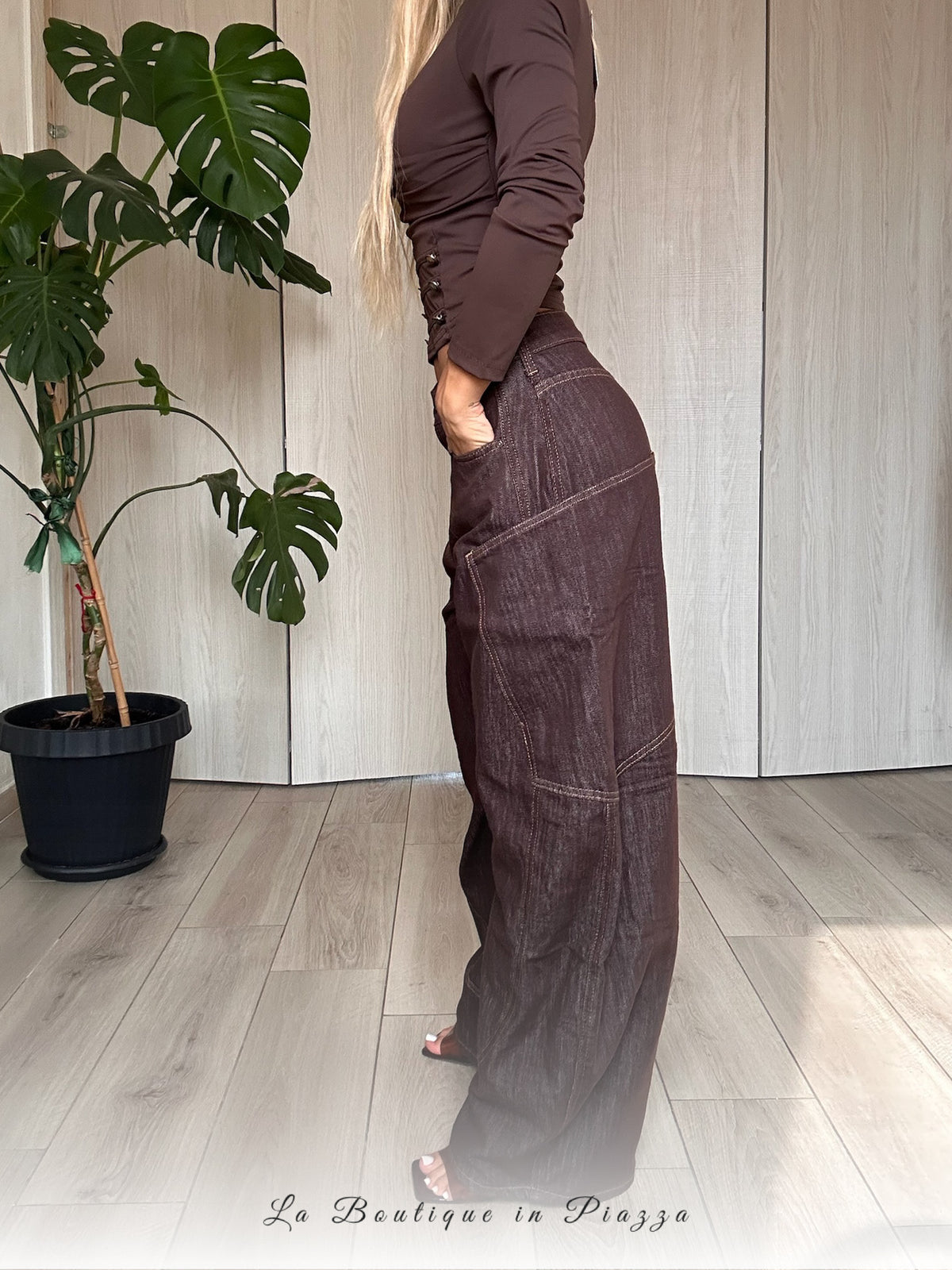 Jeans Balloon Marrone