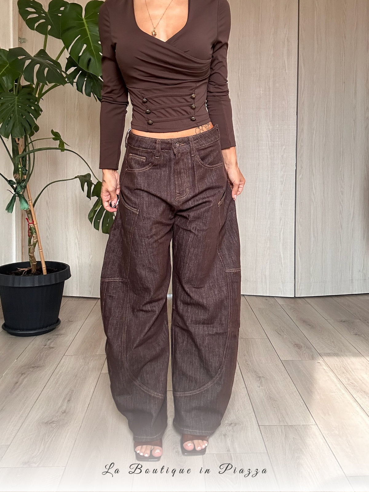 Jeans Balloon Marrone
