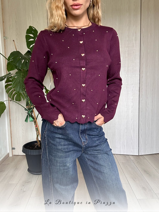 Cardigan cuoricini